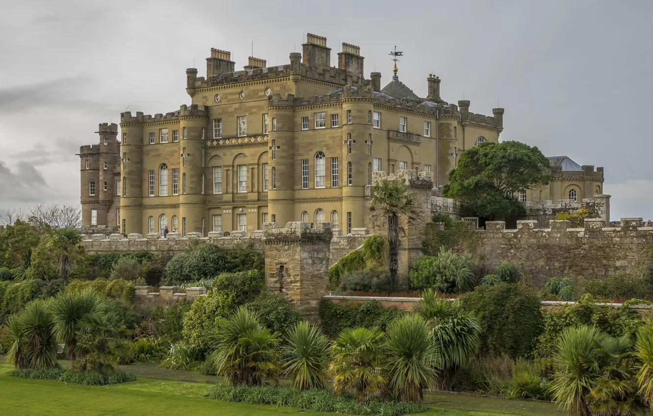 Фото обои деревья, парк, замок, Culzean Castle