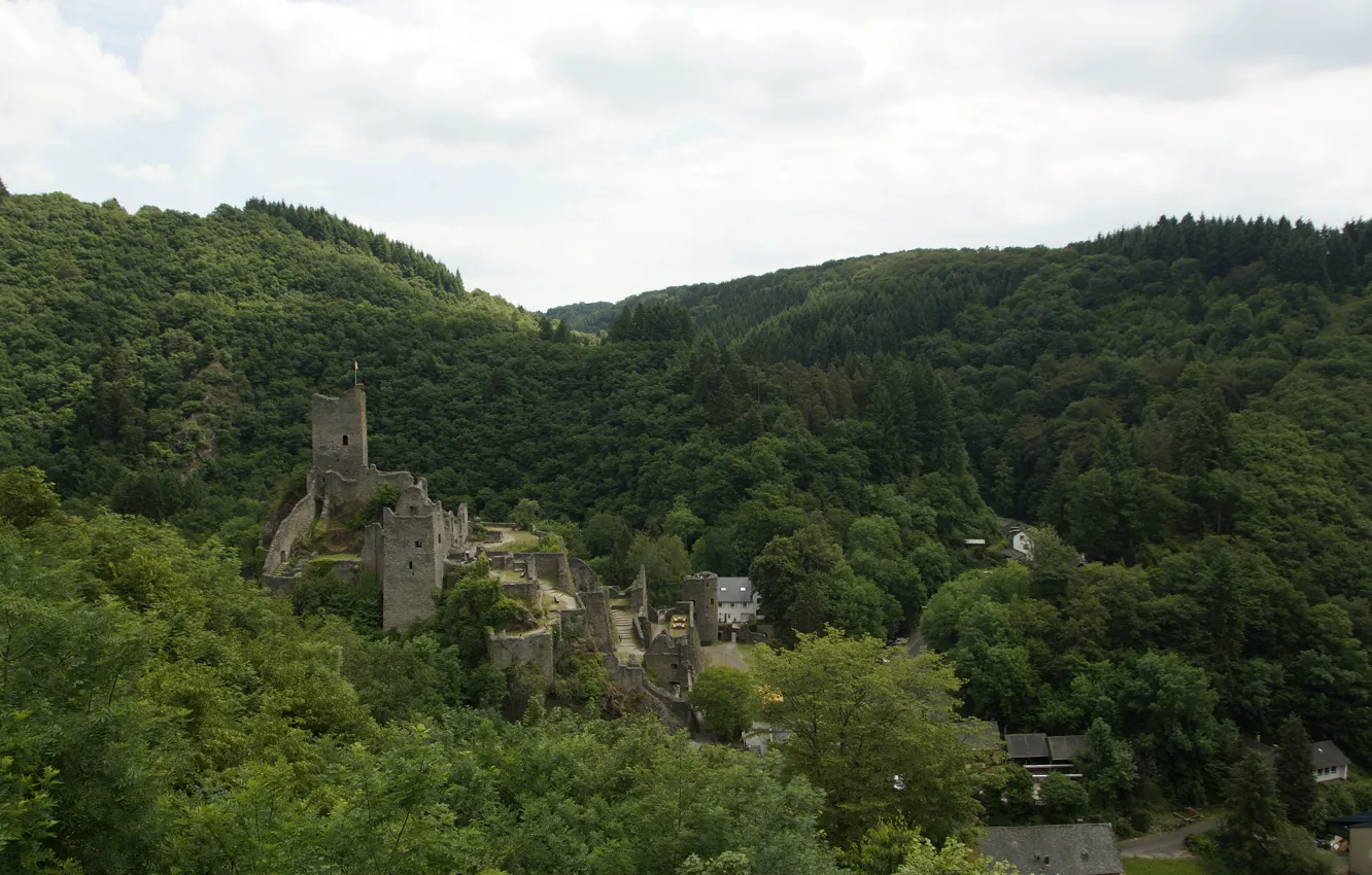 Фото обои Панорама, Замок, Castle, Panorama