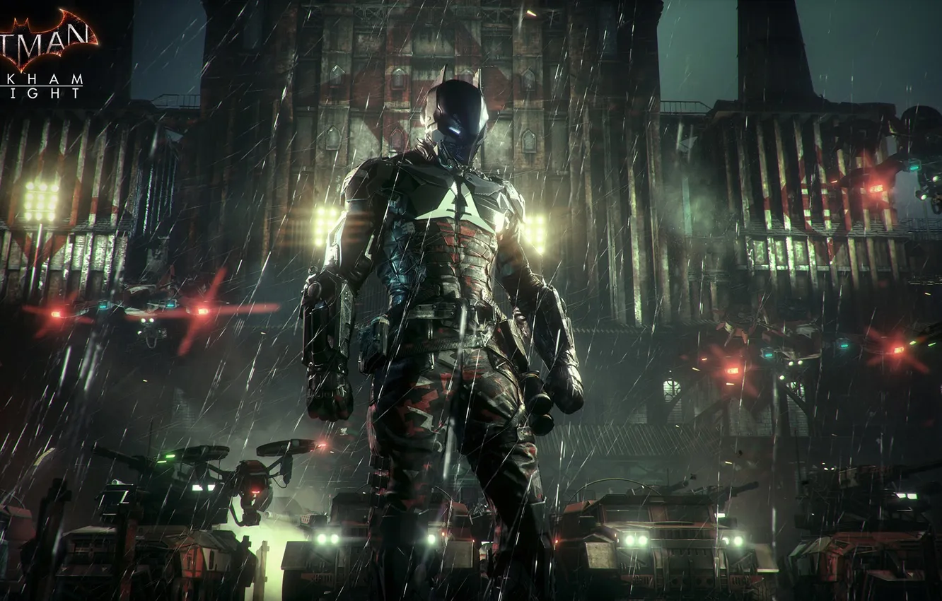 Фото обои wallpaper, Batman, Suit, Knight, Arkham, Full, Other games