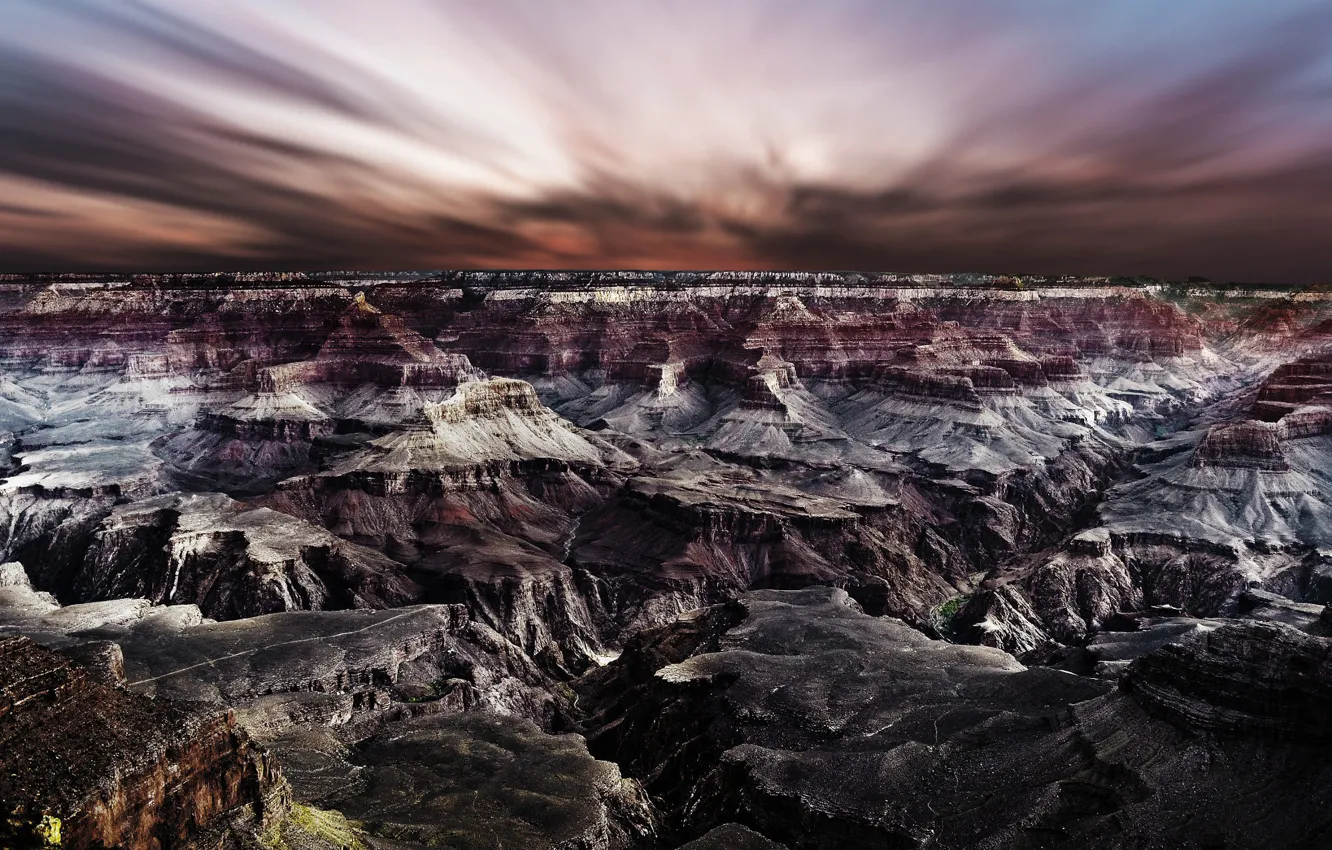 Фото обои небо, скалы, Grand Canyon