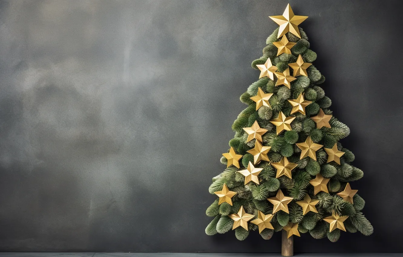 Фото обои украшения, елка, Новый Год, Рождество, new year, Christmas, stars, tree