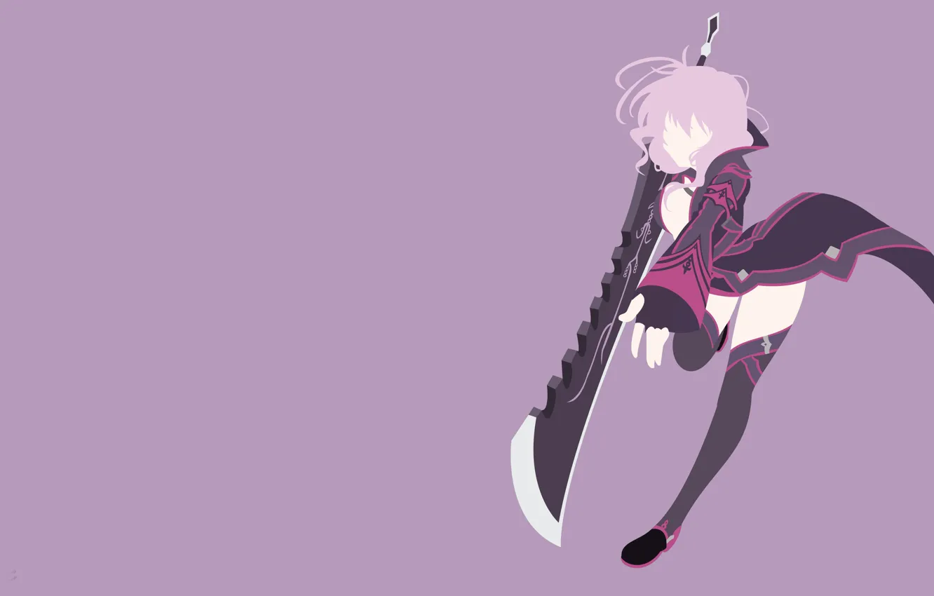 Фото обои girl, sword, game, anime, ken, blade, MMORPG, player