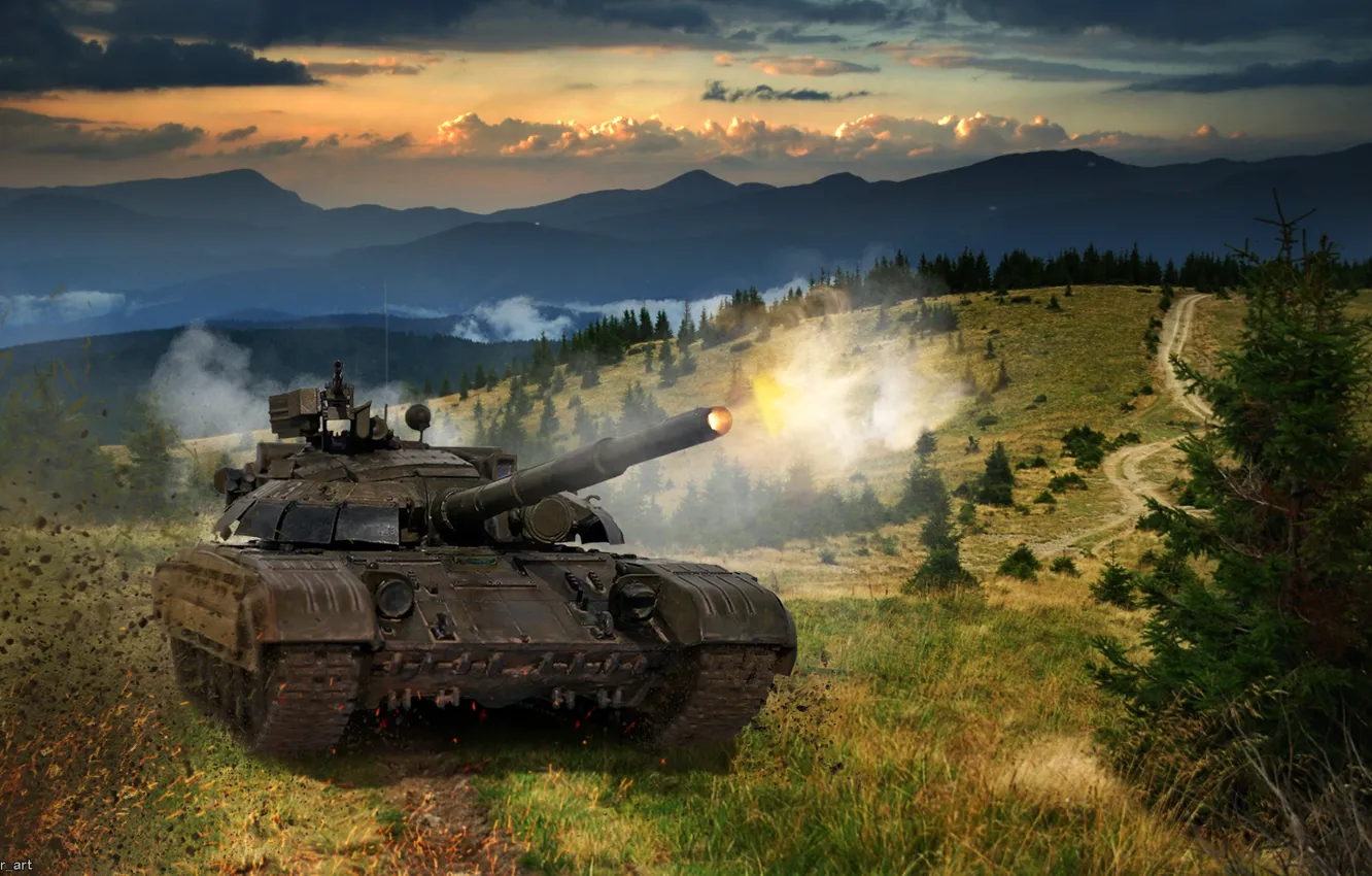 Фото обои игры, оружие, танк, weapon, art, tank, Т-64, Проект армата