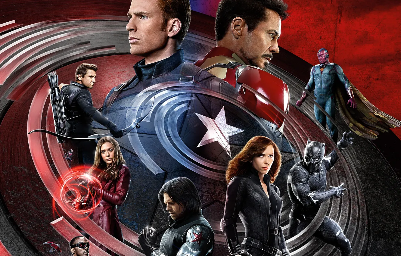 Фото обои Scarlett Johansson, Скарлетт Йоханссон, Железный человек, Iron man, Captain America, Крис Эванс, Black Widow, Robert …
