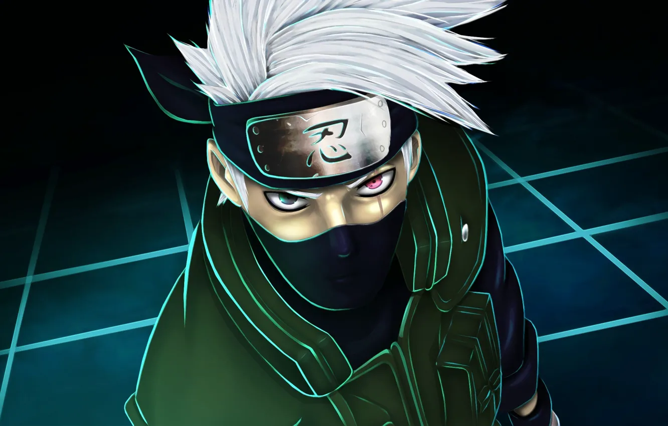 Фото обои logo, Naruto, eyes, man, face, sharingan, ninja, shinobi