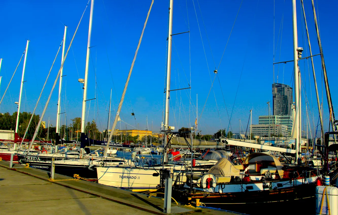 Фото обои sea, ship, yacht, boat