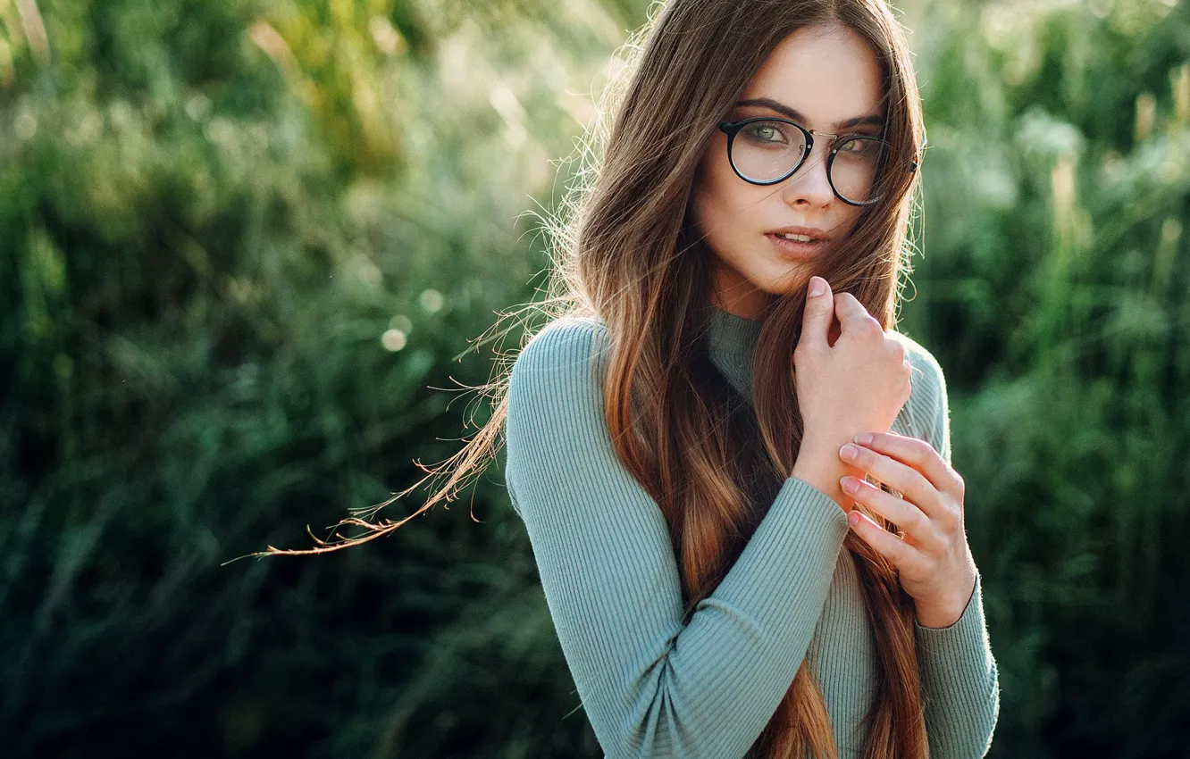 Фото обои girl, photo, photographer, blue eyes, model, portrait, Katya, Evgeny Freyer