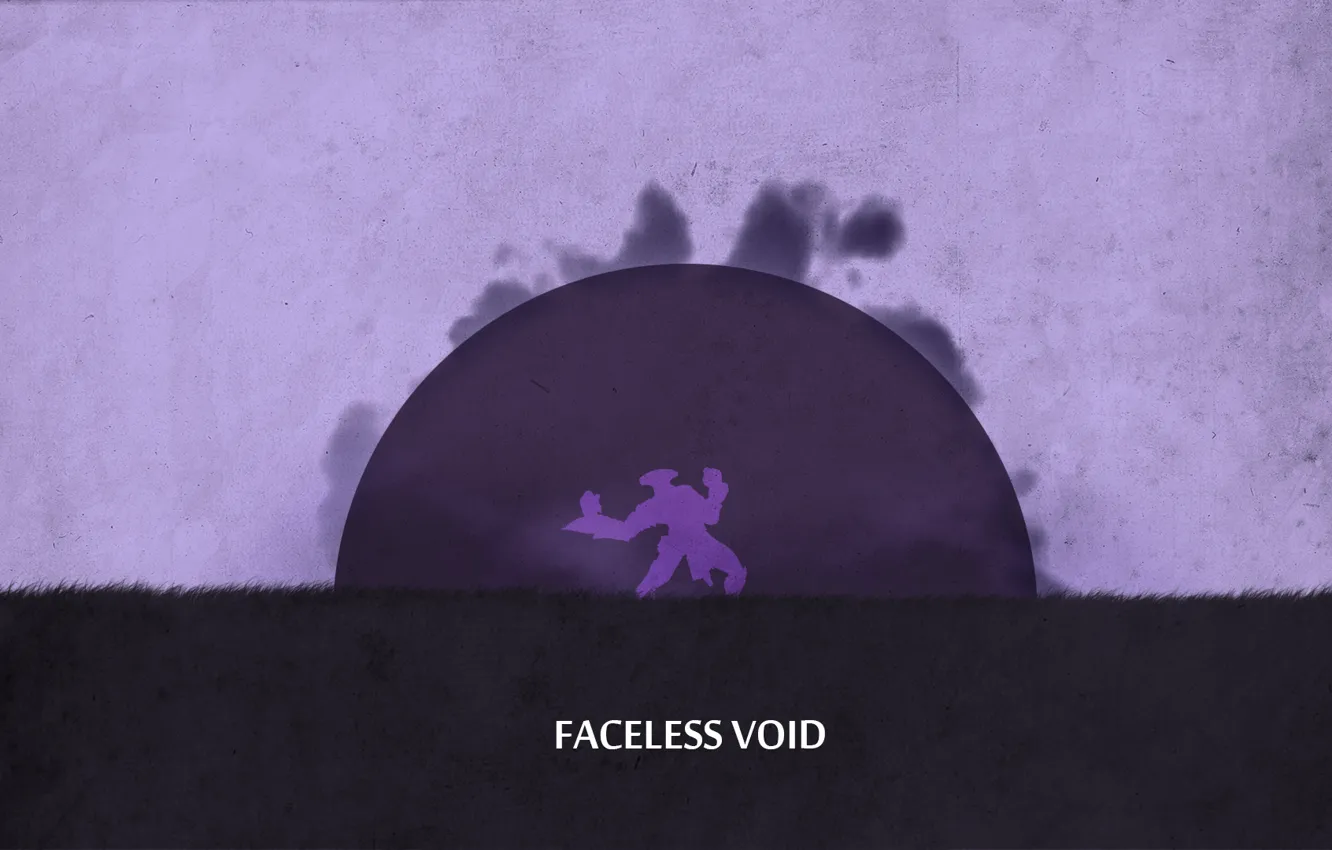 Фото обои minimalism, valve, purple, dota 2, faceless void, sphere, sheron1030