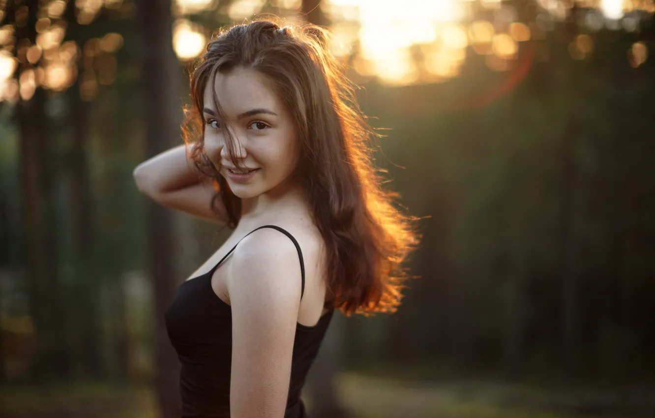 Фото обои взгляд, лицо, модель, волосы, Lera