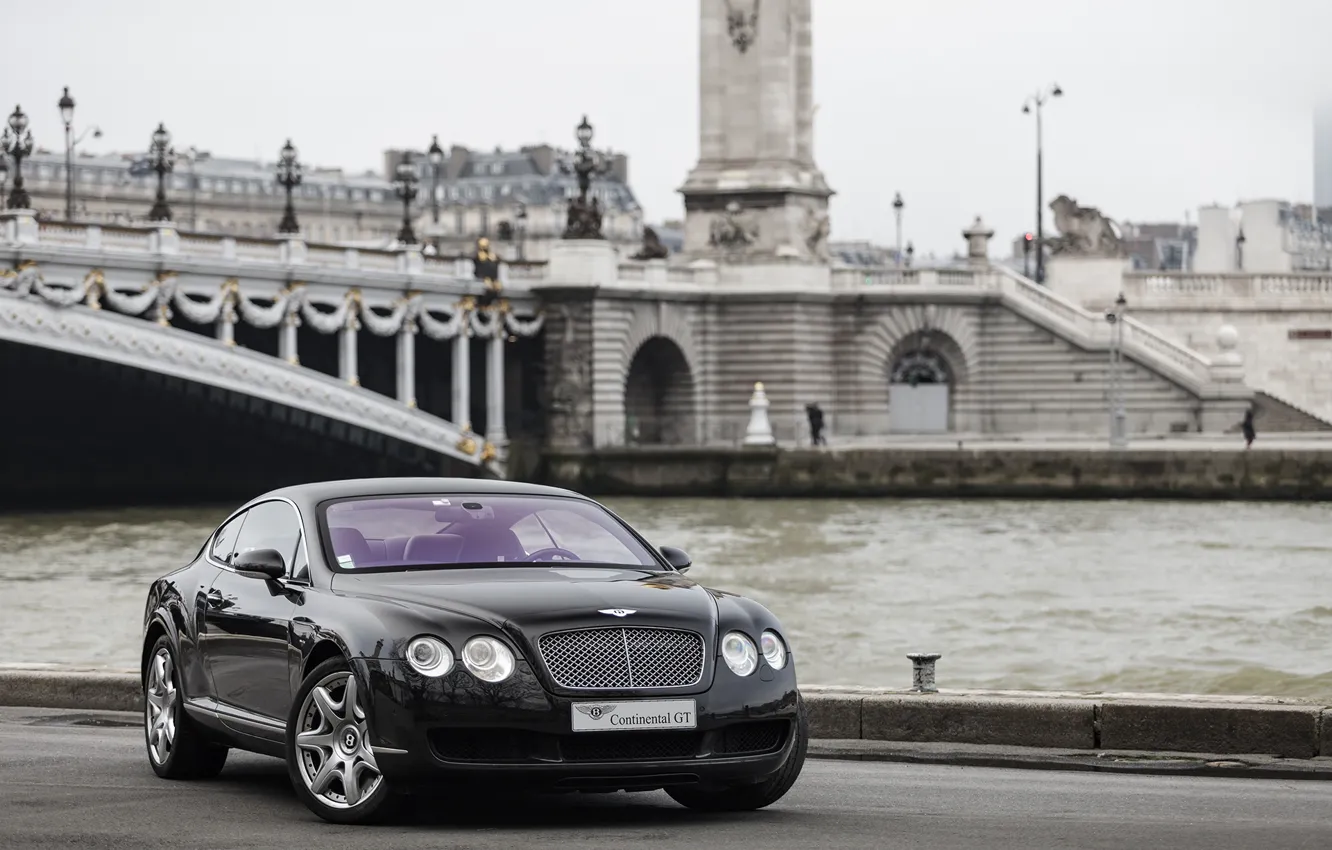 Фото обои Bentley, Continental, Black, Diamond