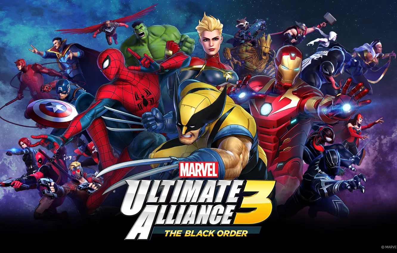 Фото обои игра, персонажи, марвел, Marvel Ultimate Alliance 3: The Black Order