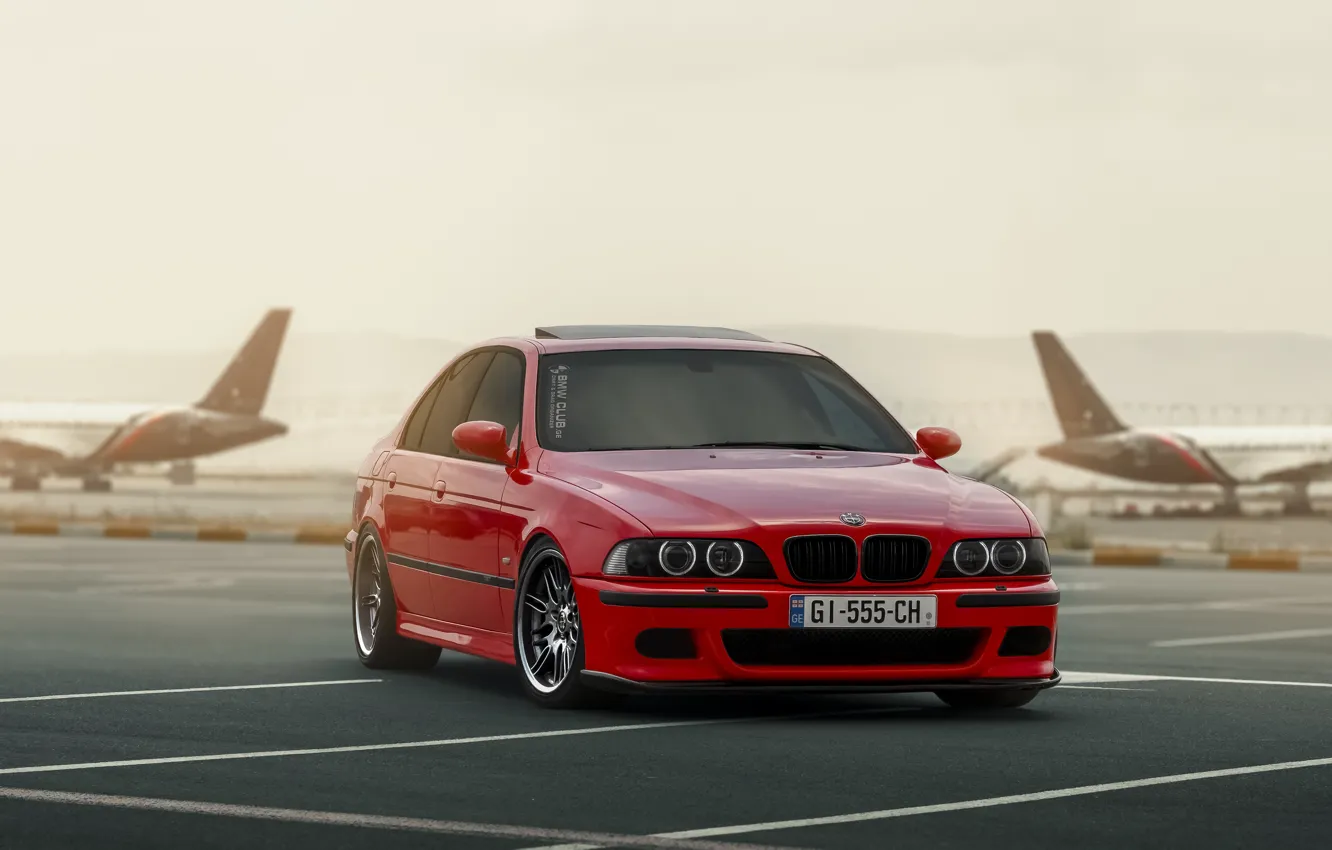 Фото обои Red, E39, Aircraft, M5