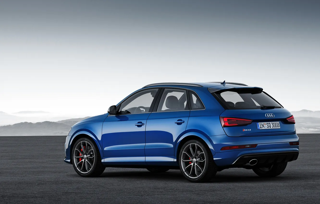 Фото обои синий, Audi, ауди, кроссовер