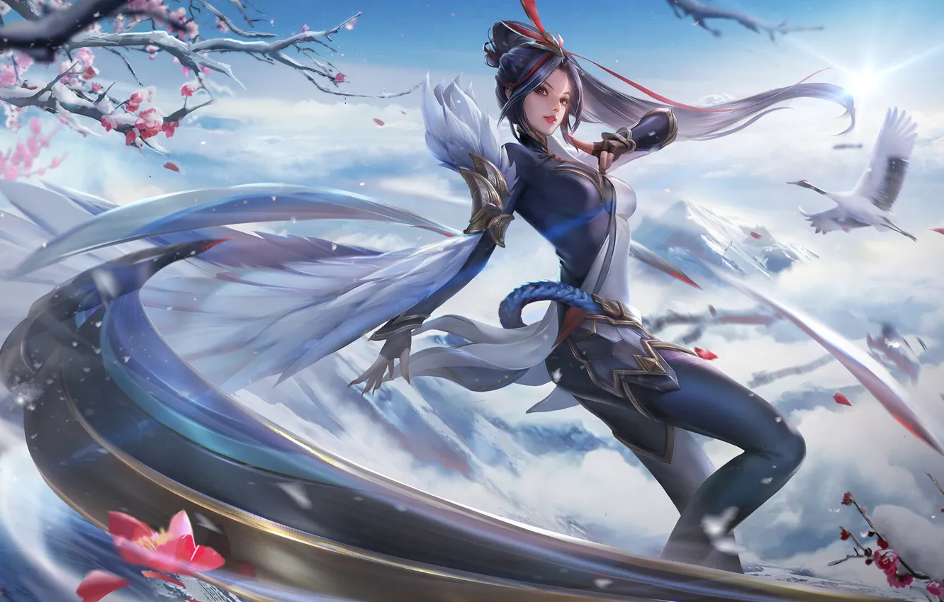Фото обои China, Стиль, Азиатка, Girl, Костюм, Китай, Fantasy, Art