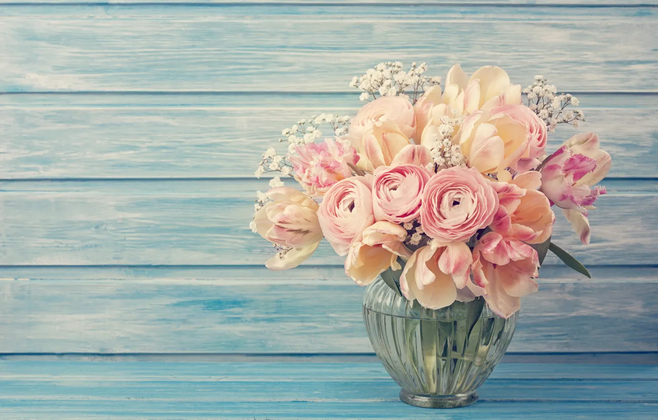 Фото обои фон, розы, Цветы, букет, Flower, background, Floral, Ранункулюсы