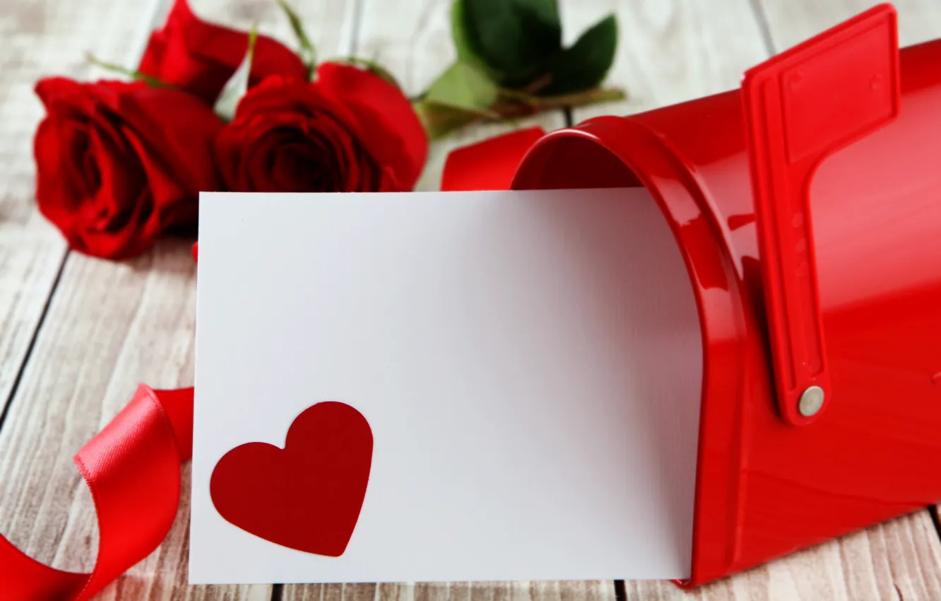Фото обои сердце, red, love, romantic, hearts, valentine's day, gift, roses