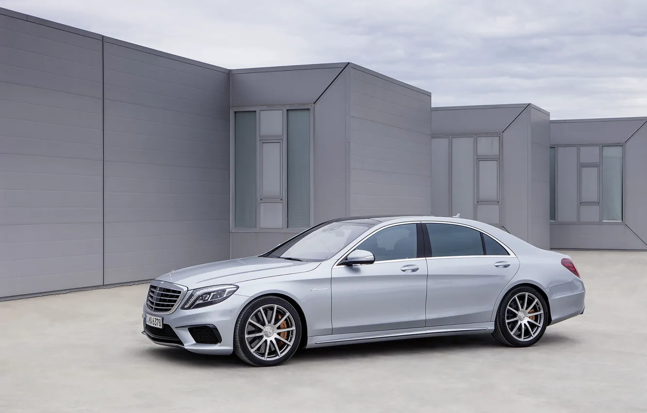 Фото обои серый, Mercedes-Benz, AMG, S 63