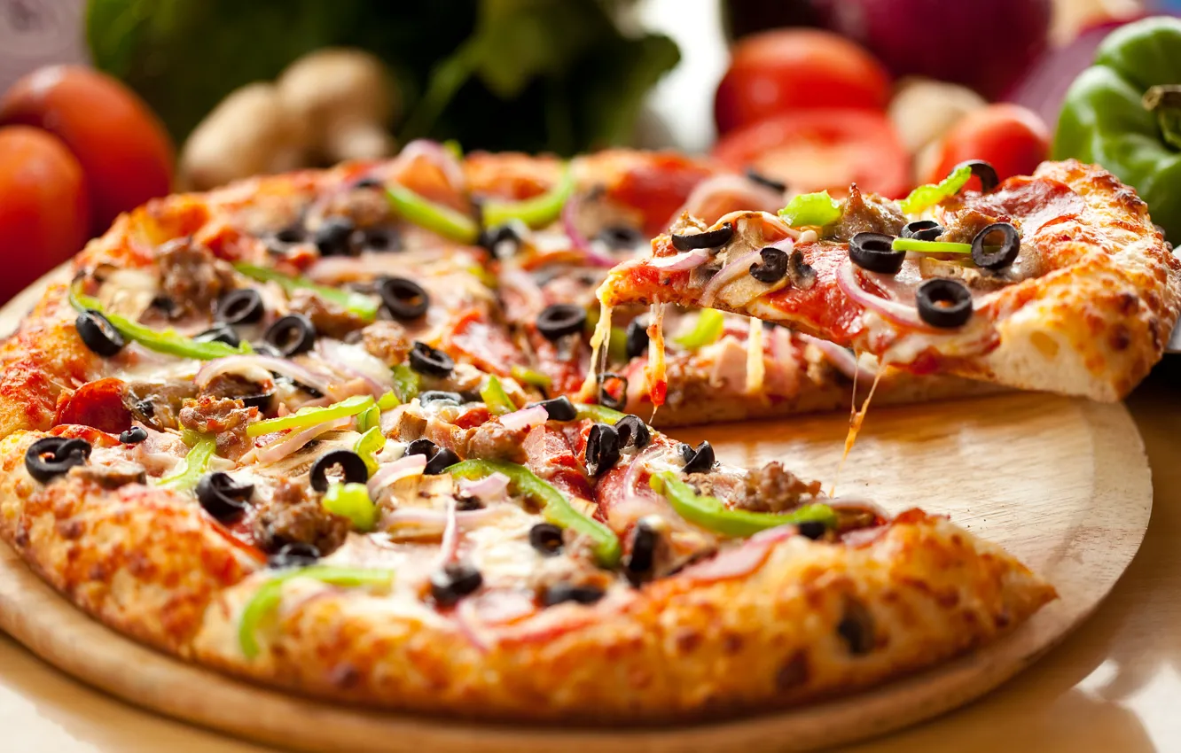 Фото обои еда, пицца, pizza