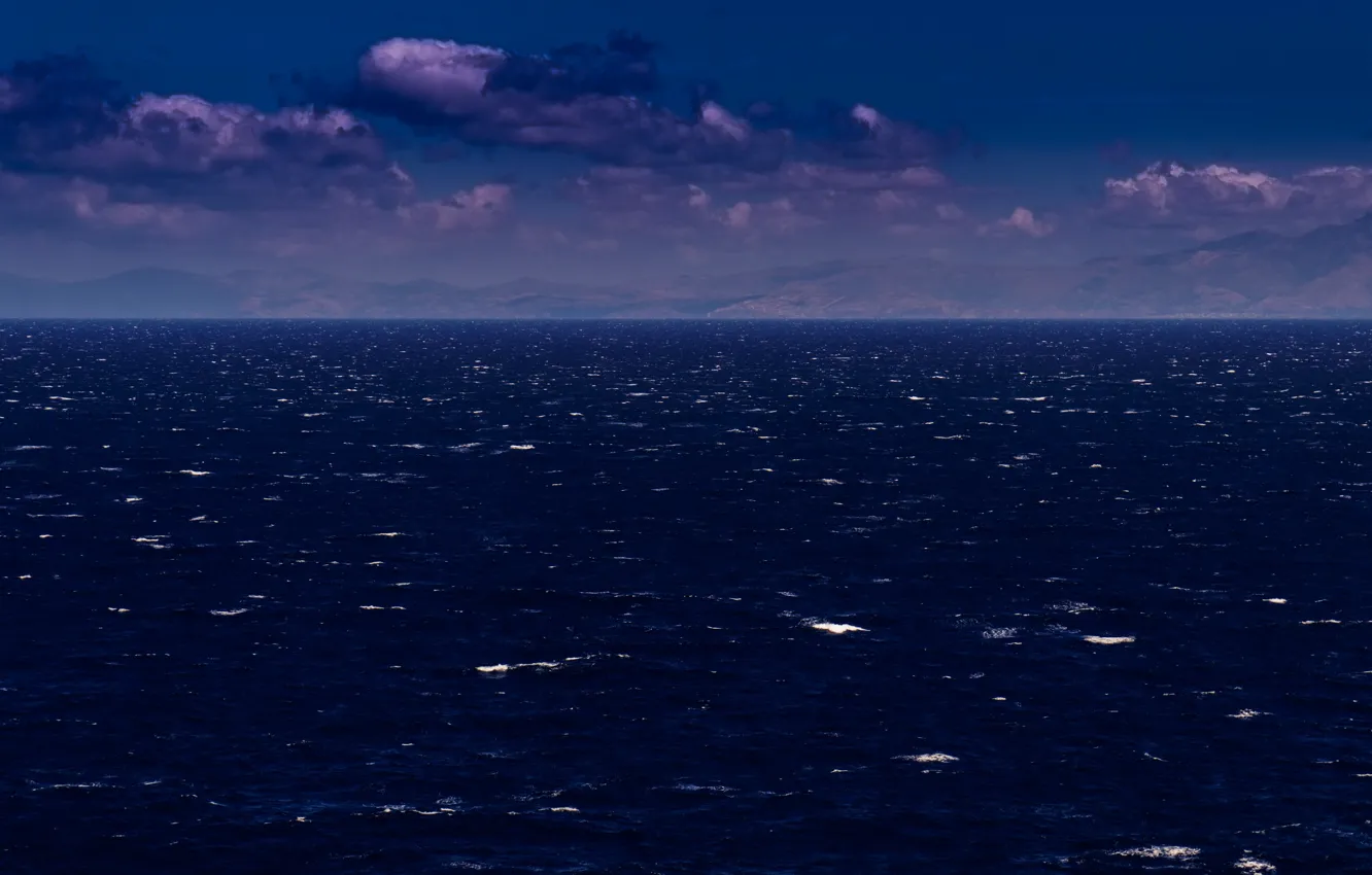 Фото обои sea, ocean, coast, seascape, mountains, clouds, seashore