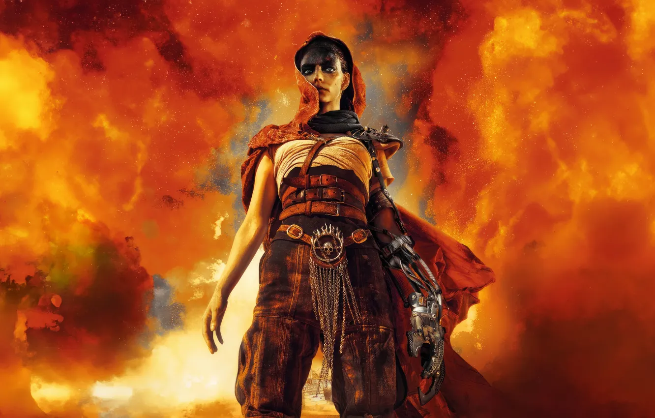 Фото обои фантастика, арт, постер, Furiosa, Аня Тейлор-Джой, Anya Taylor-Joy, Furiosa: A Mad Max Saga, Фуриоса: Хроники …