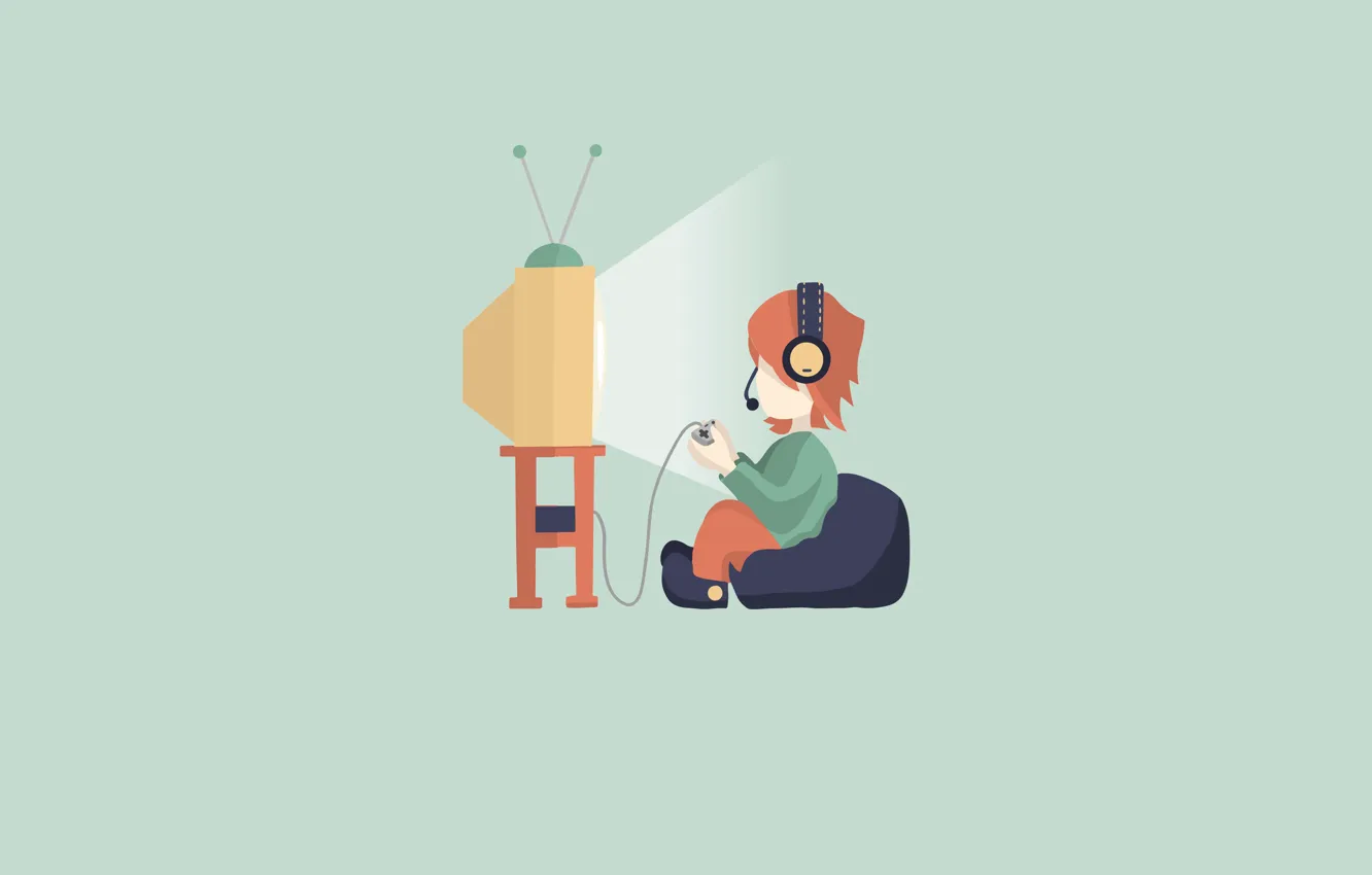 Фото обои vector, minimal, gamer, Grafika