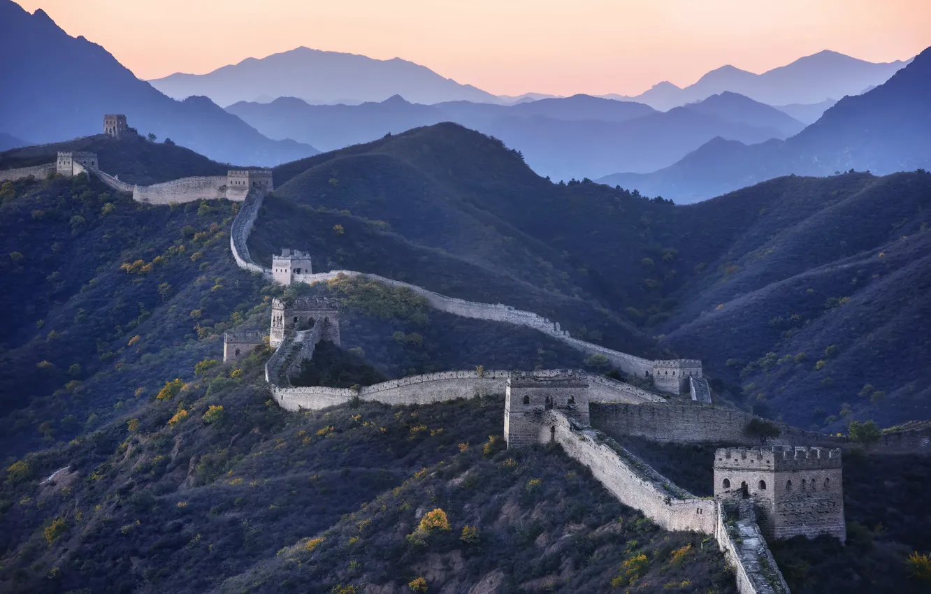 Фото обои China, landscape, Great Wall