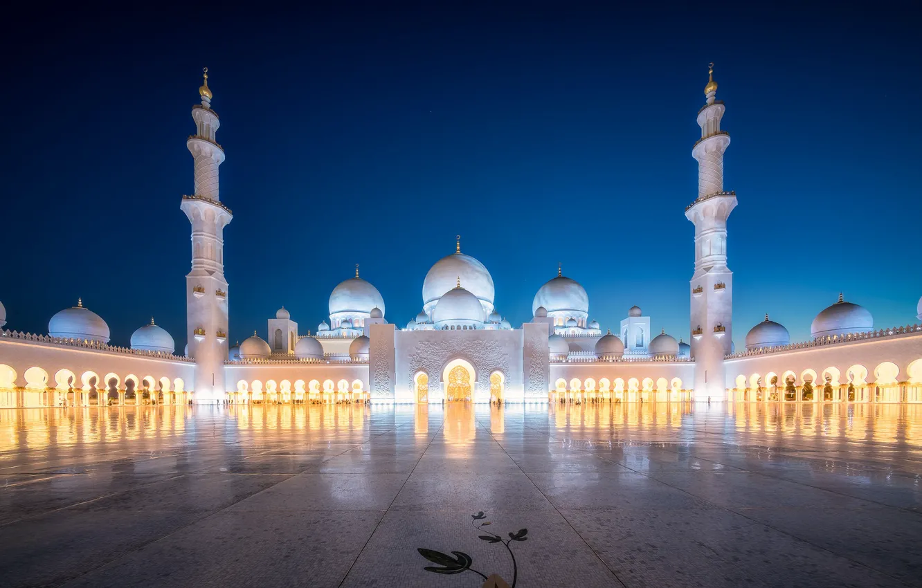 Фото обои архитектура, Abu Dhabi, Al Maqtaa, Religious Symmetry