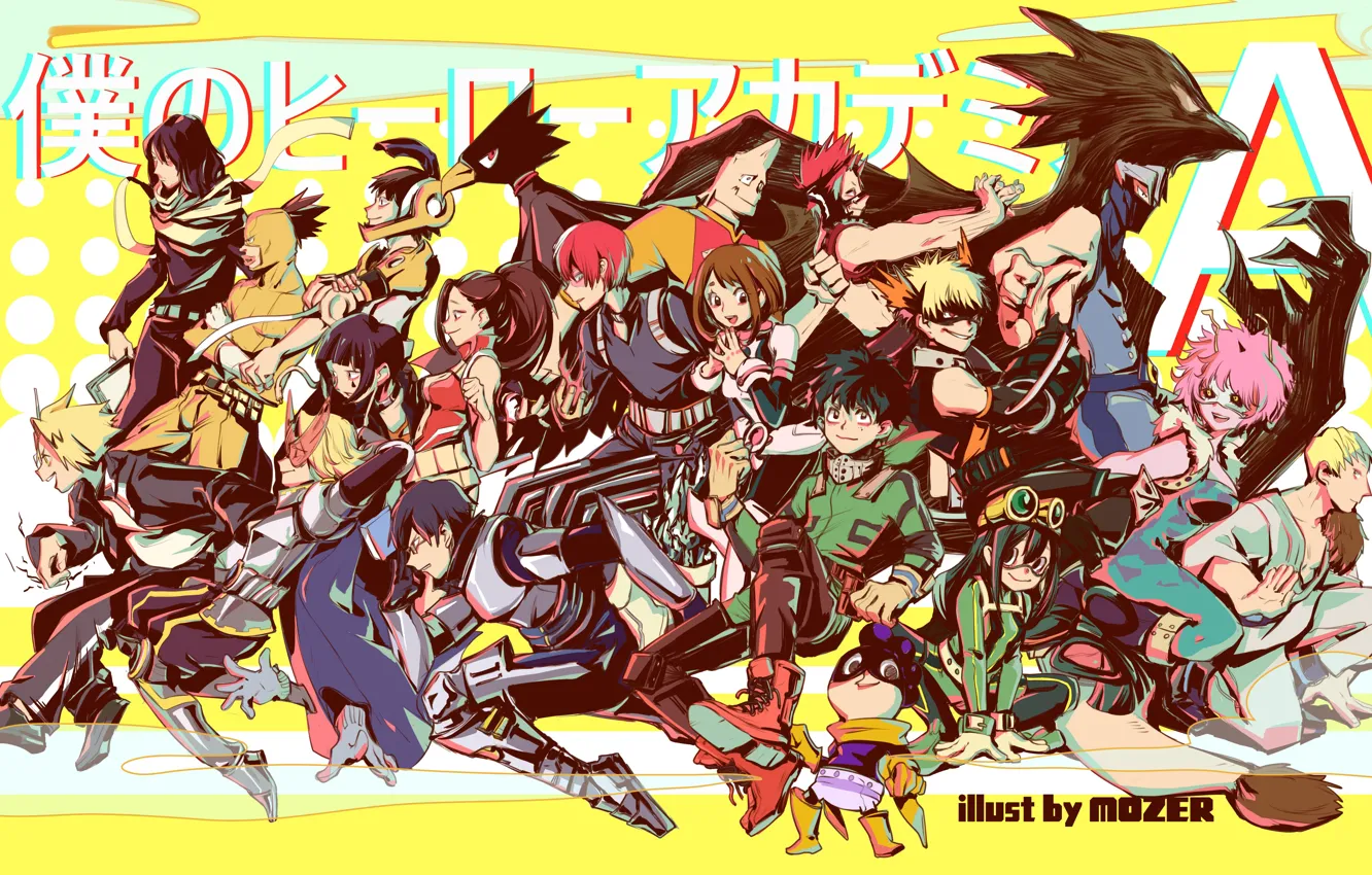 Фото обои аниме, арт, персонажи, Boku no Hero Academia, Моя геройская академия