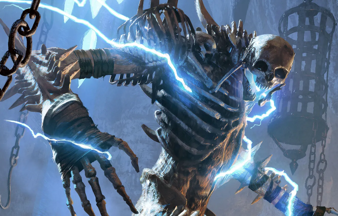 Фото обои skull, game, armor, The Elder Scrolls, bones, Elder Scrolls, The Elder Scrolls: Legends, Bone Colossus