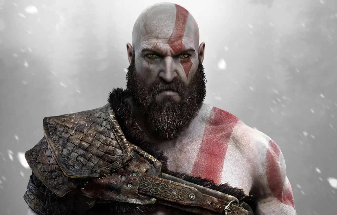 Фото обои Kratos, God of War, Кратос, Sony Santa Monica, God of War (PS4)