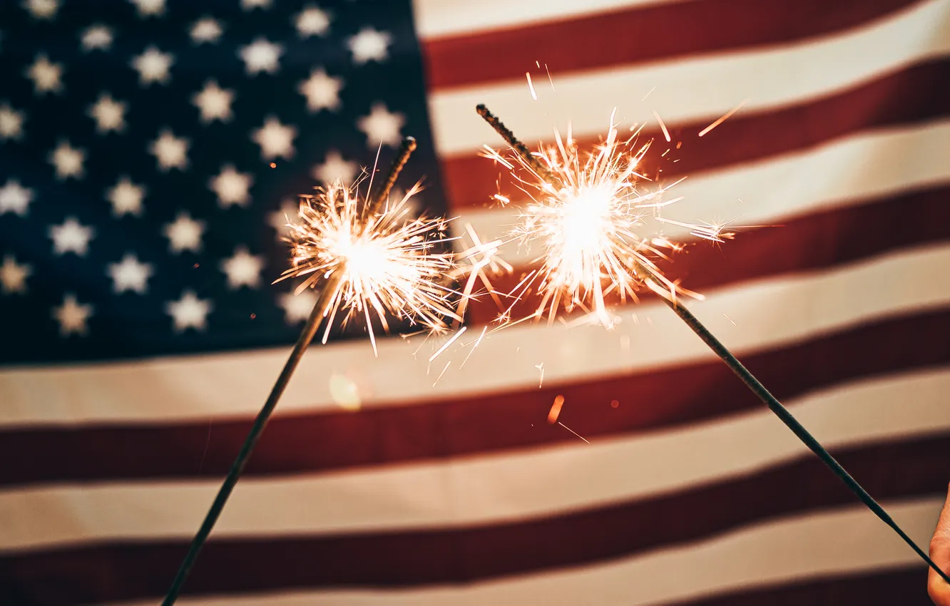 Фото обои United States, little stars, July 4th