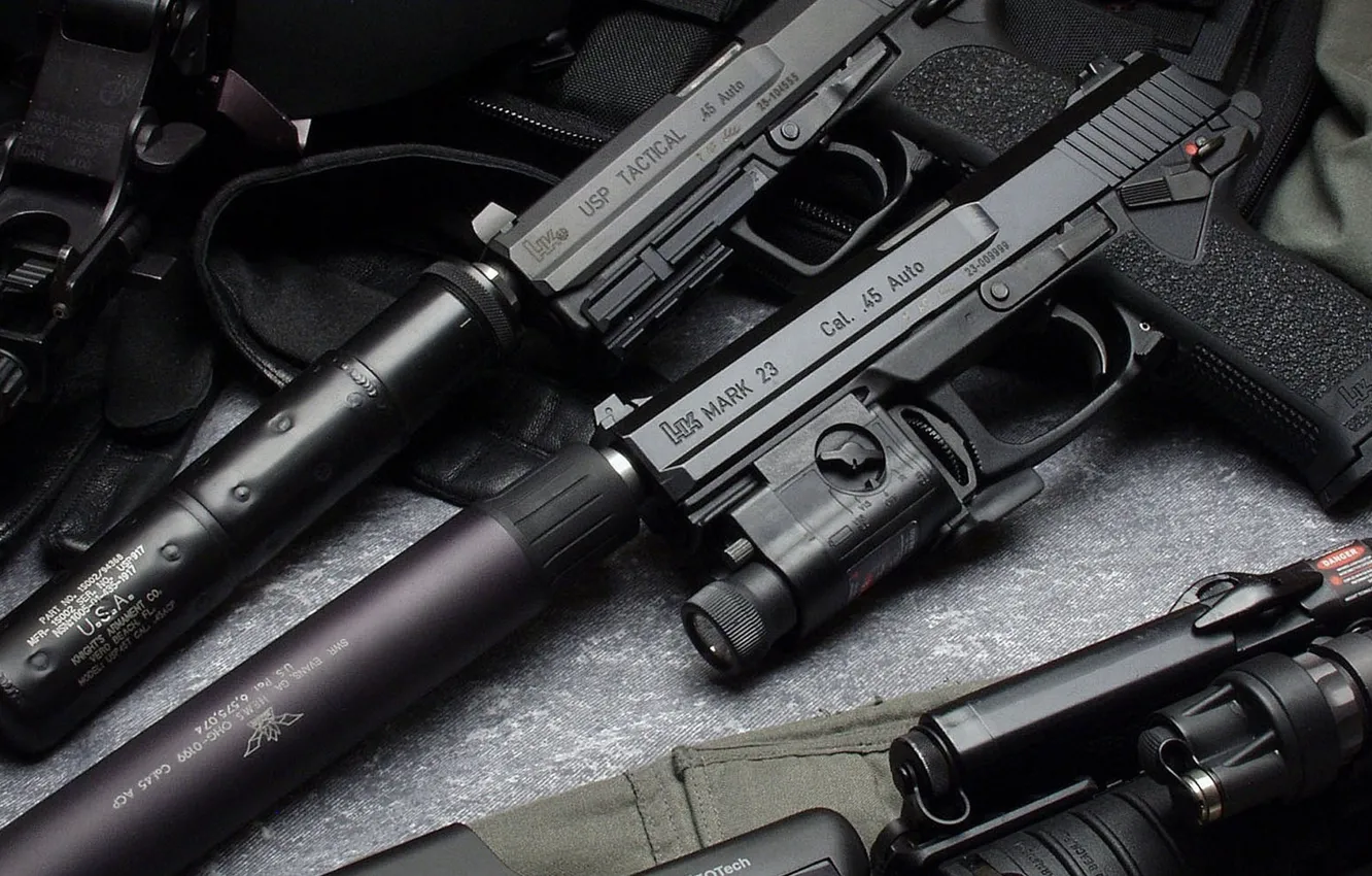 Фото обои gun, pistol, weapon, Mark 23, Heckler & Koch, HM Mark 23, Heckler & Koch Mark …
