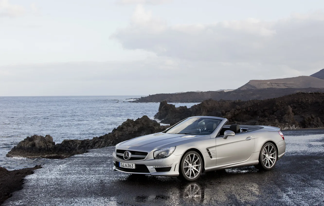 Фото обои машина, природа, 2012 Mercedes-Benz SL 63 AMG