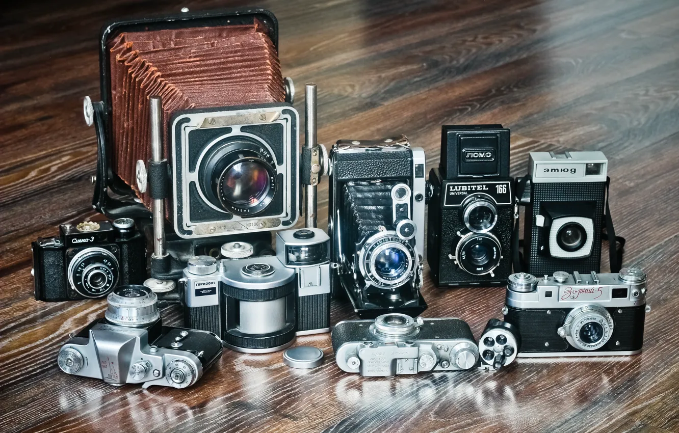 Фото обои FED, Vostok, фотоаппарат Восток, camera Vostok, soviet cameras