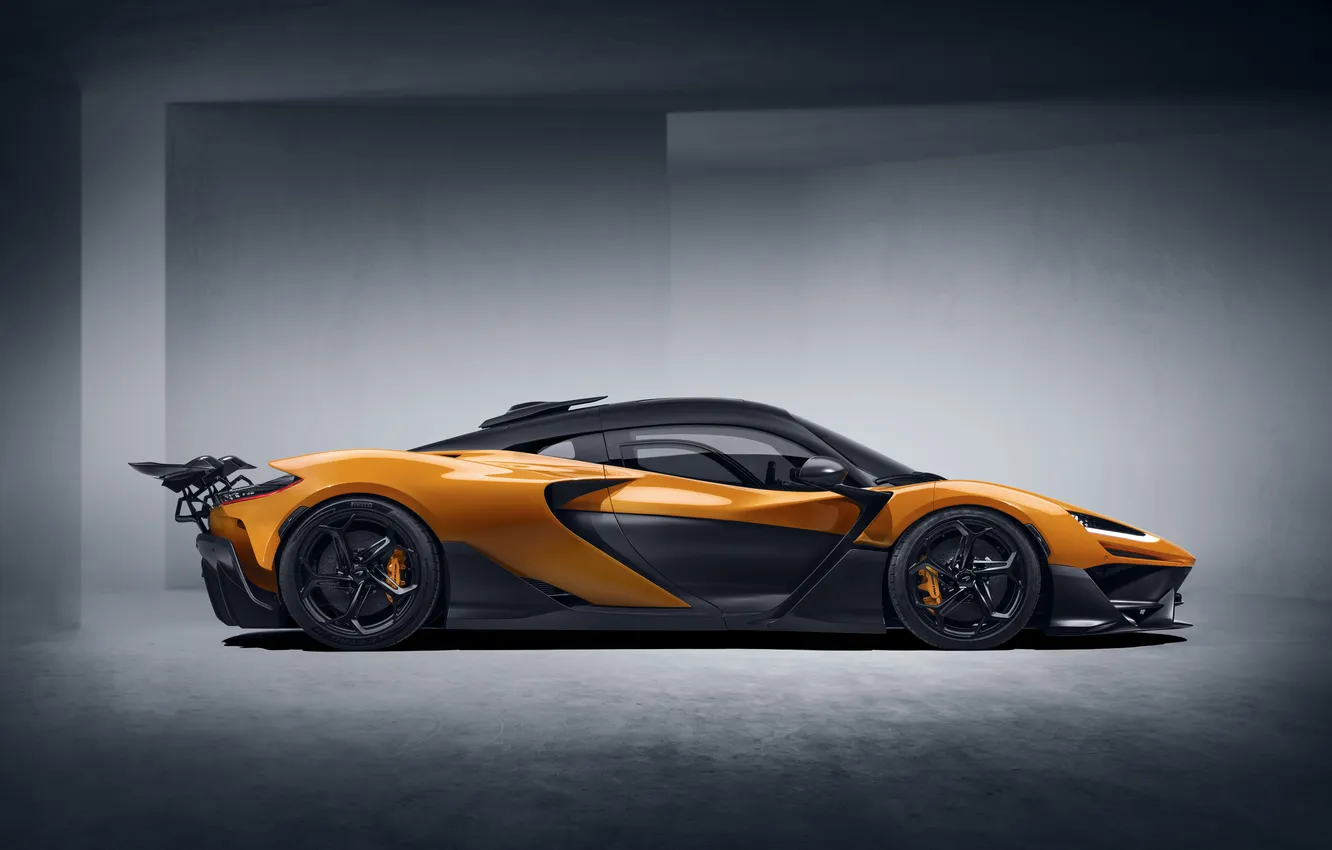 Фото обои McLaren, Orange, Side, Hypercar, McLaren W1