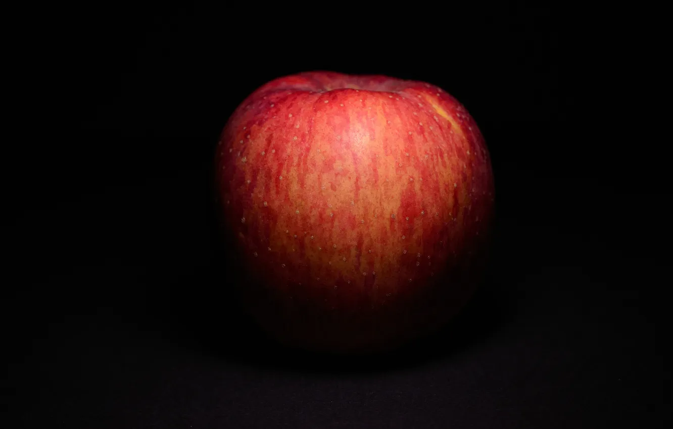 Фото обои макро, фон, яблоко, фрукт