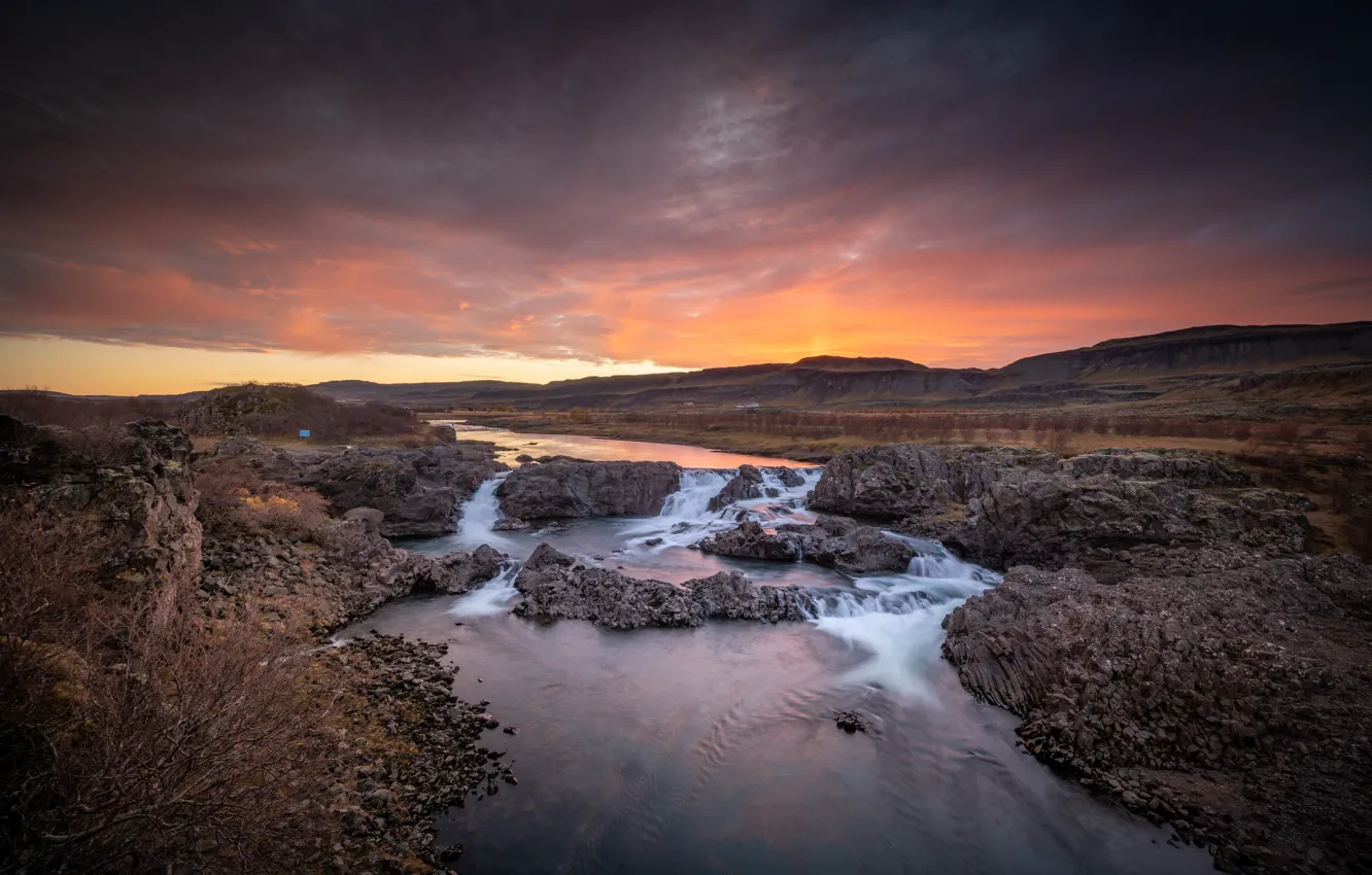 Фото обои утро, Исландия, Iceland