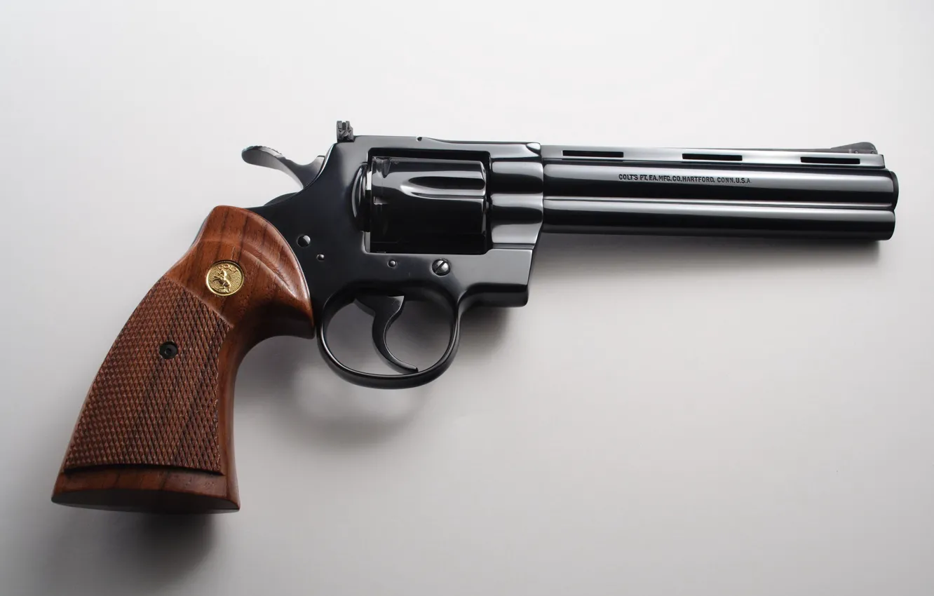 Фото обои пистолет, оружие, Colt Python1206