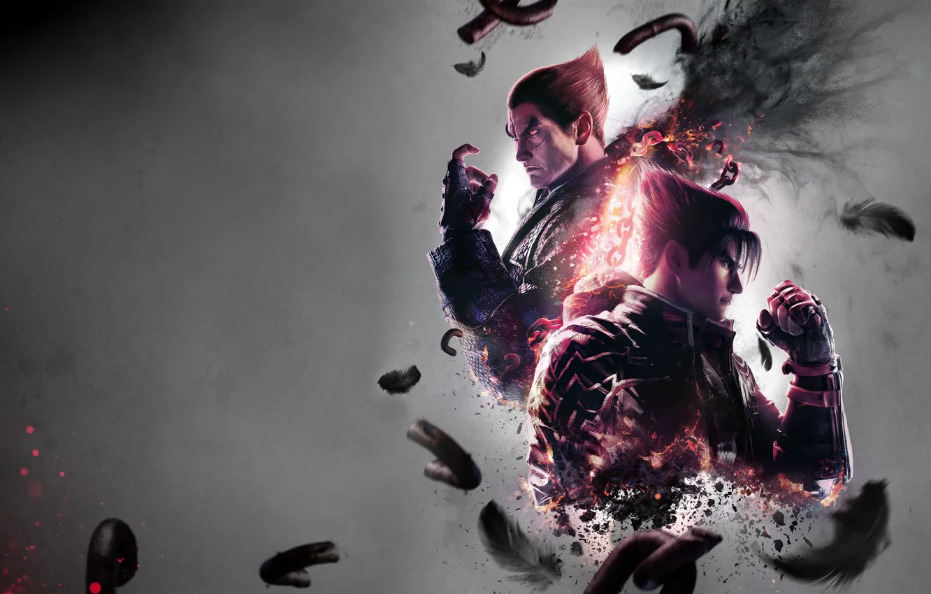 Фото обои Games, Kazuya Mishima, Jin, Key Art, 2023 Games, Tekken 8
