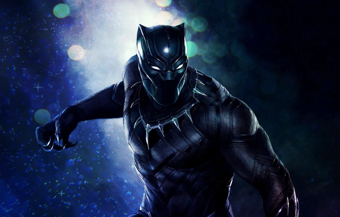 Фото обои костюм, когти, Marvel, Marvel Comics, suit, чёрная пантера, Black Panther, вибраниум