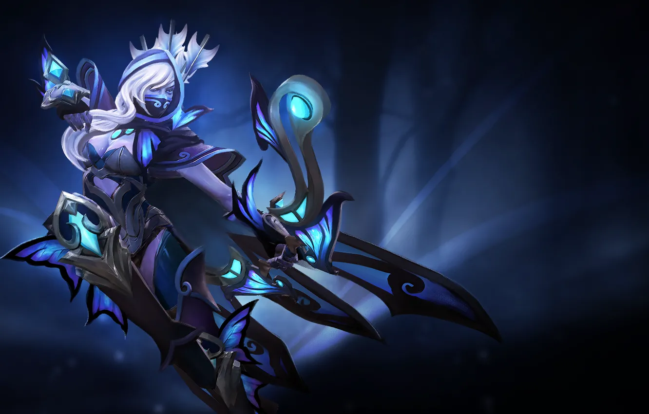 Фото обои девушка, лучница, арт, Dota 2, Drow Ranger