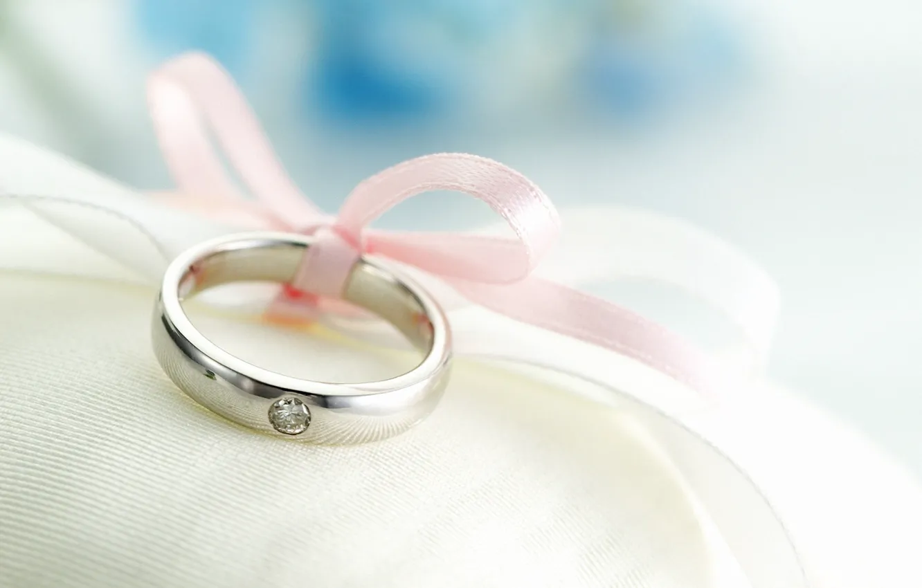 Фото обои фон, кольцо, лента, обручальное