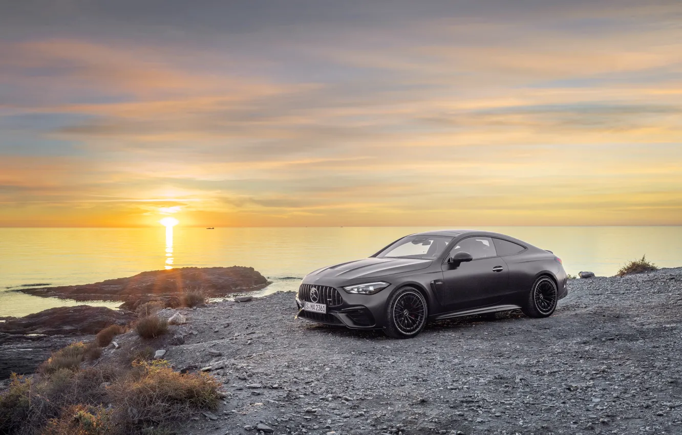 Фото обои Мерседес, Mercedes, AMG, Coupe, Купе, АМГ, 2024, Mercedes AMG CLE 53 Coupe