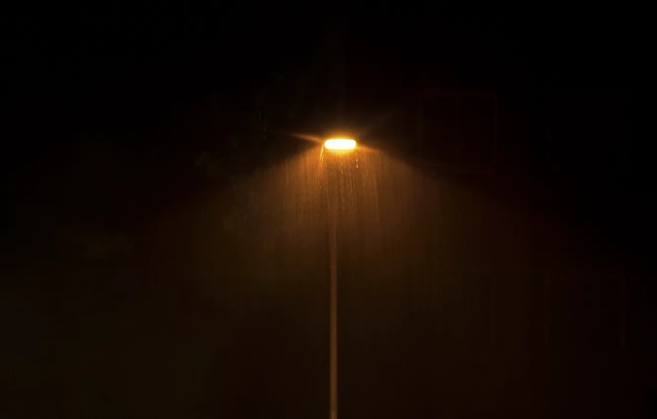 Фото обои minimal, Rain, Lampost