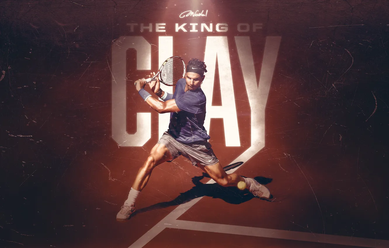 Фото обои Sport, Tennis, King, Spanish, Rafa, Rafael Nadal, Clay
