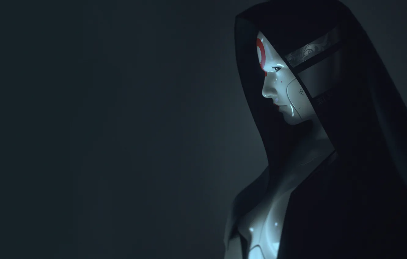 Фото обои Android, Fantasy, Арт, Art, Фантастика, Ghost in the Shell, Рендеринг, Concept Art