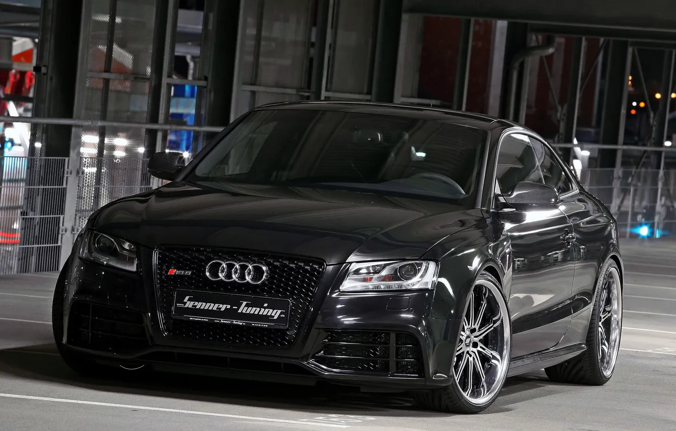 Фото обои Audi, black, RS5, tuning, senner