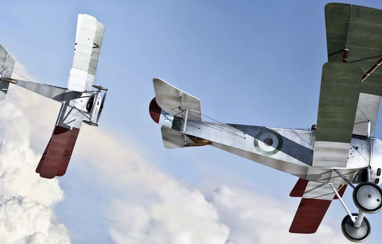 Фото обои рисунок, истребитель, арт, полутораплан, Nieuport, Antonis Karidis