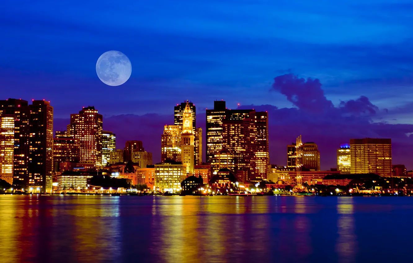 Фото обои city, город, USA, Boston, Massachusetts