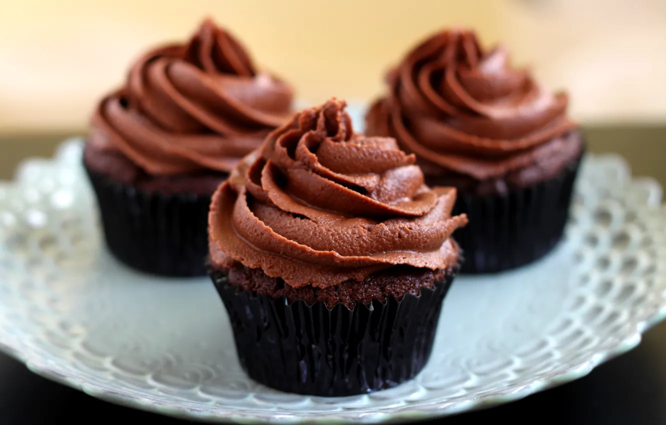 Фото обои food, chocolate, sweet, cupcake, dessert, muffins, Cupcakes